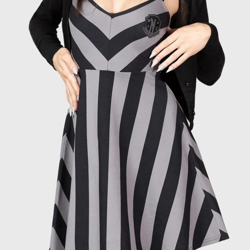 Killstar X Wednesday nevermore mini dress NWT xs